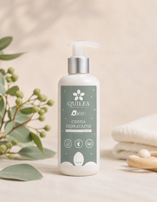 Crema hidratante Quilea con extracto de quillay para piel de guaguas